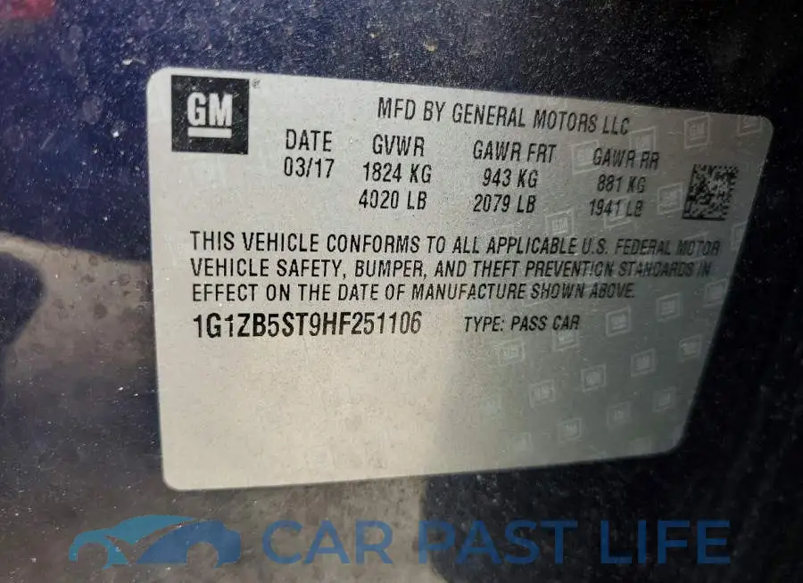 1G1ZB5ST9HF251106# 12