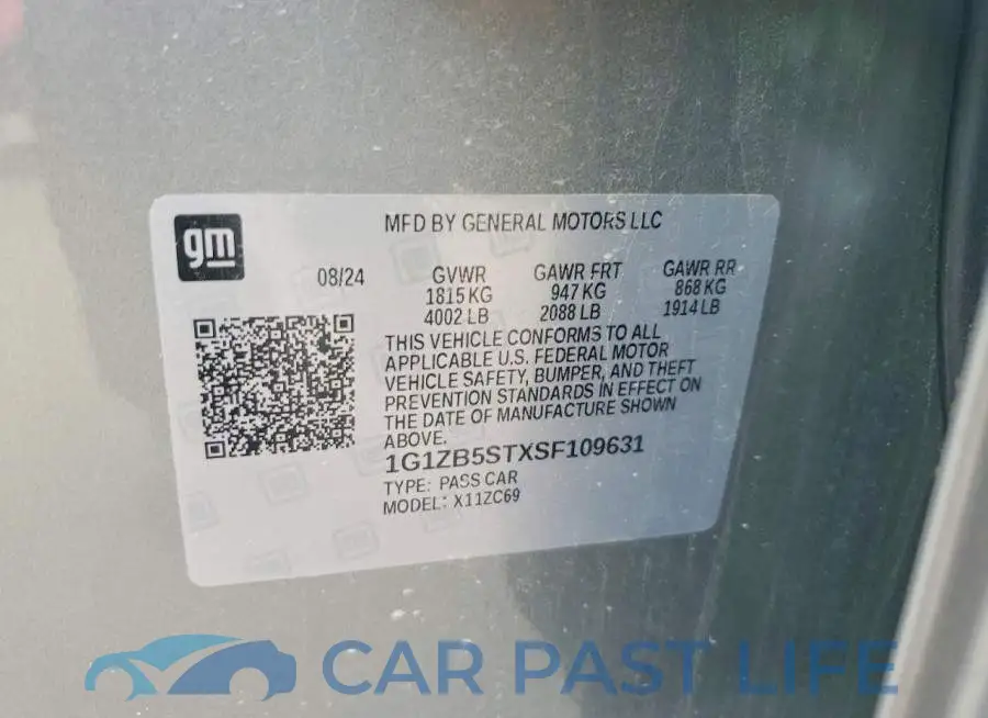 1G1ZB5STXSF109631# 12