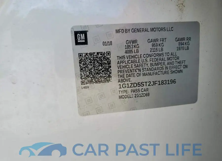 1G1ZD5ST2JF183196# 12