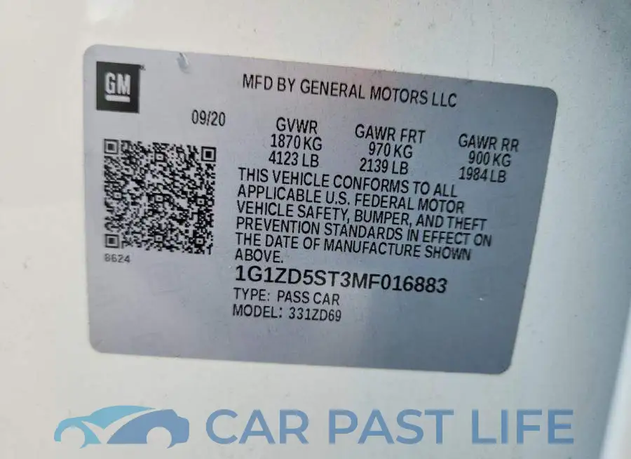 1G1ZD5ST3MF016883# 13
