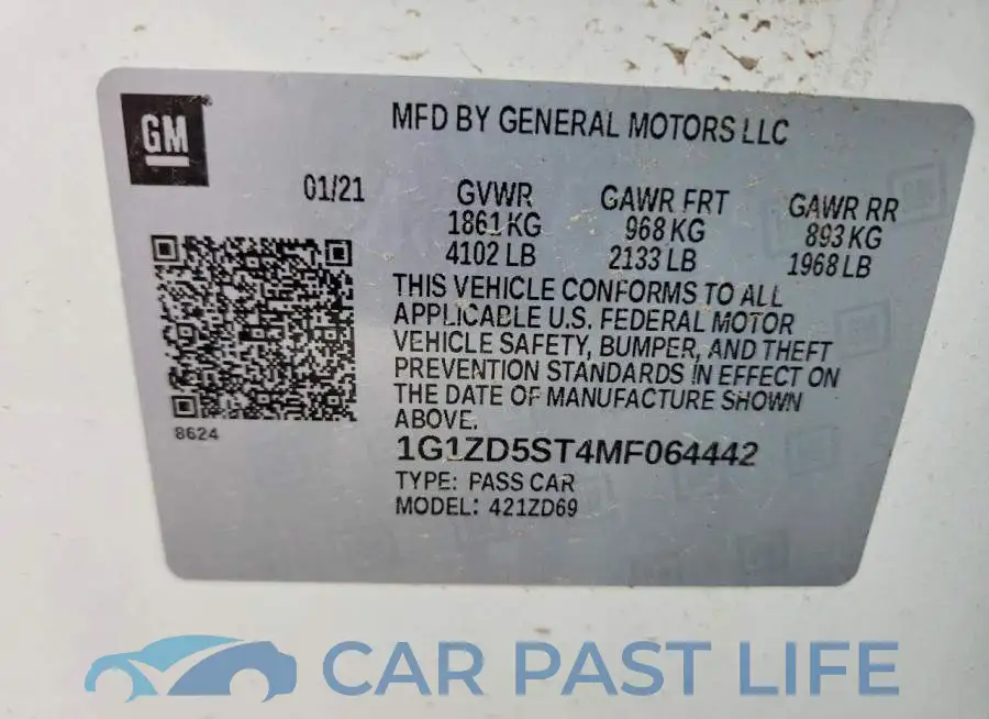 1G1ZD5ST4MF064442# 12