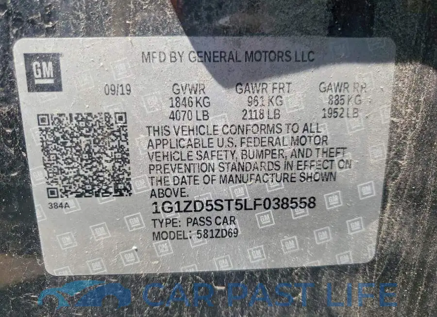 1G1ZD5ST5LF038558# 12
