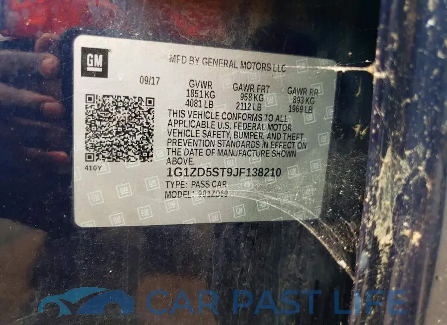1G1ZD5ST9JF138210# 12