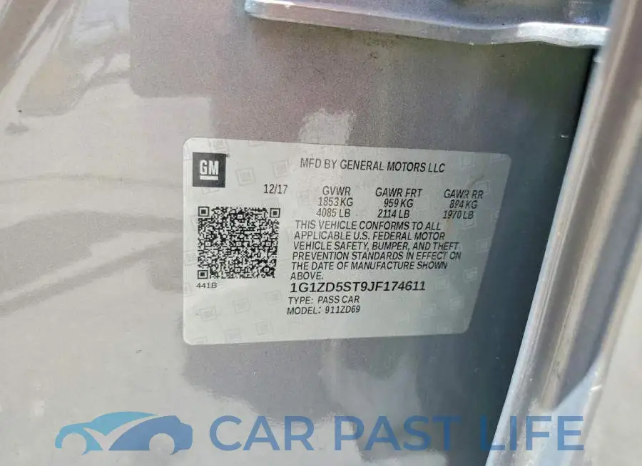 1G1ZD5ST9JF174611# 12