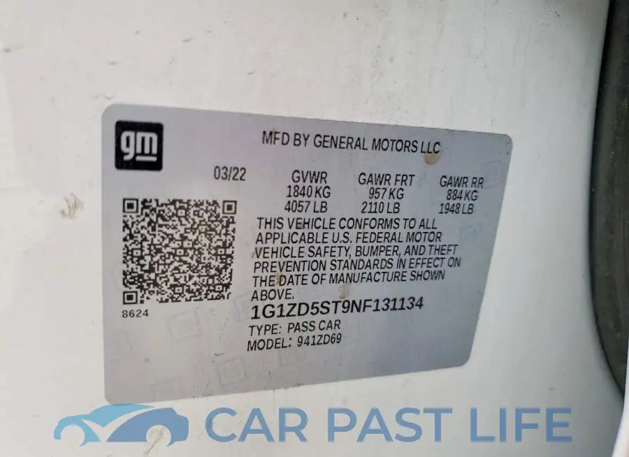 1G1ZD5ST9NF131134# 12