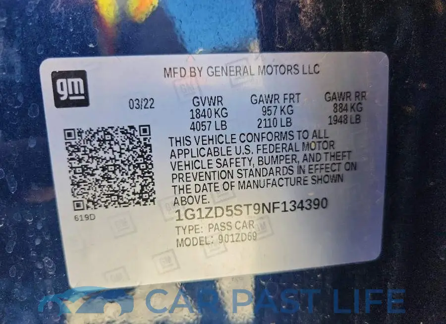 1G1ZD5ST9NF134390# 12