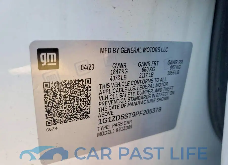 1G1ZD5ST9PF205378# 12