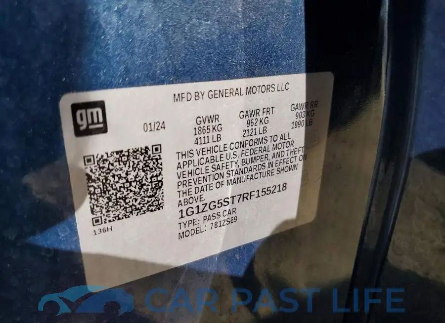 1G1ZG5ST7RF155218# 12