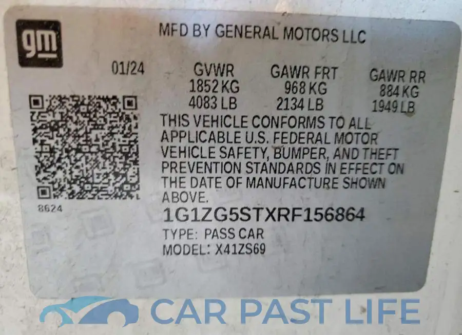 1G1ZG5STXRF156864# 12