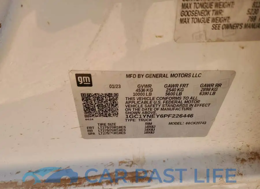 1GC1YNEY6PF226446# 12