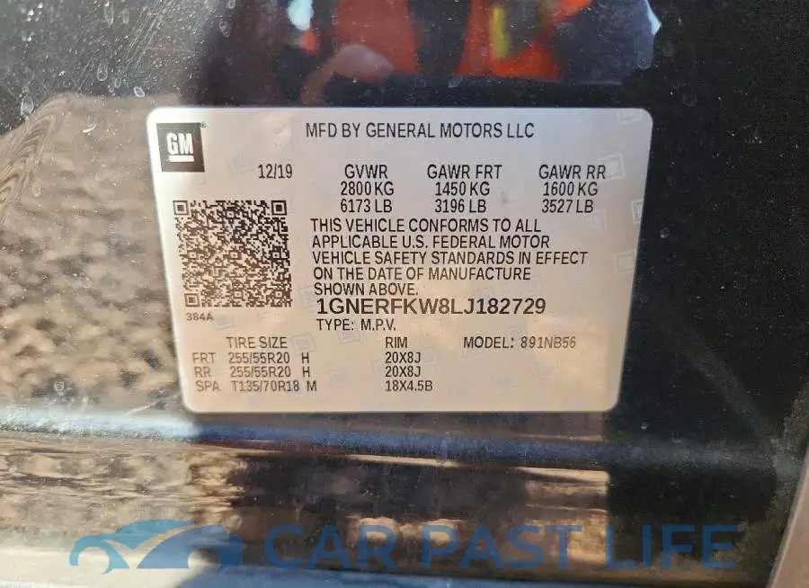 1GNERFKW8LJ182729# 14