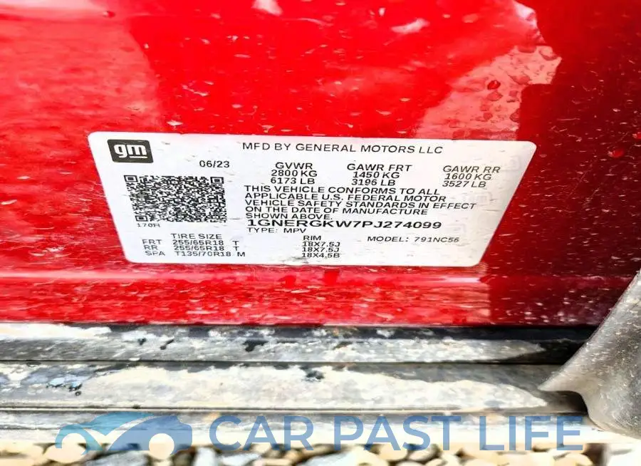 1GNERGKW7PJ274099# 13