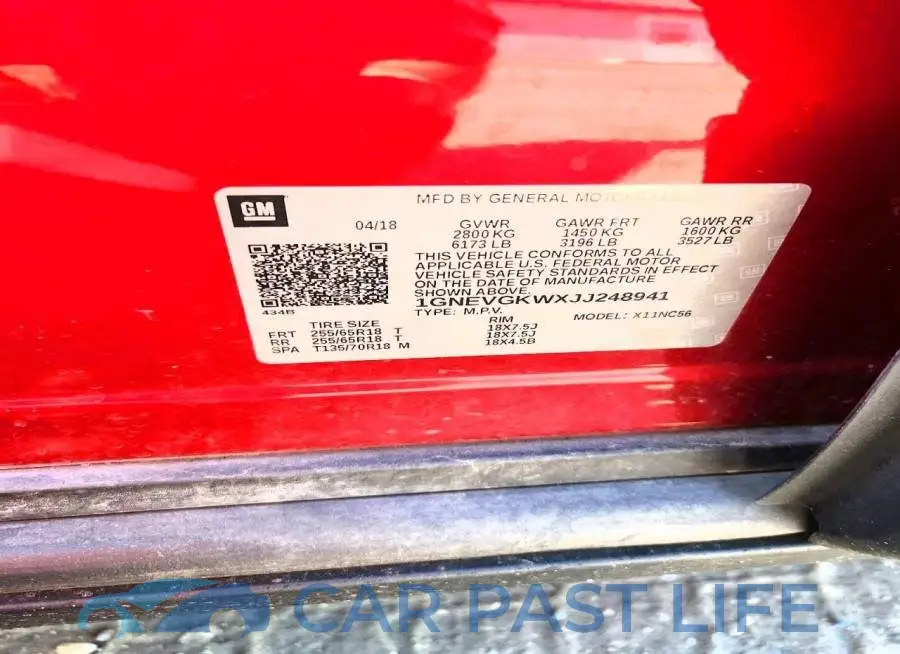 1GNEVGKWXJJ248941# 13