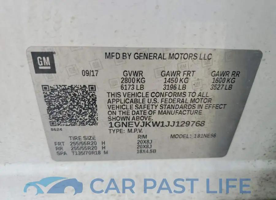 1GNEVJKW1JJ129768# 13
