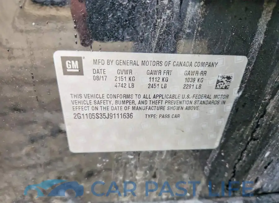 2G1105S35J9111636# 12