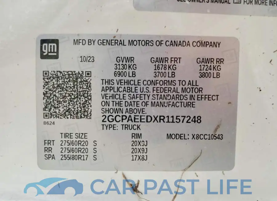 2GCPAEEDXR1157248# 12