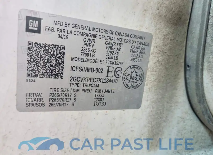 2GCVKPEC7K1184470# 12