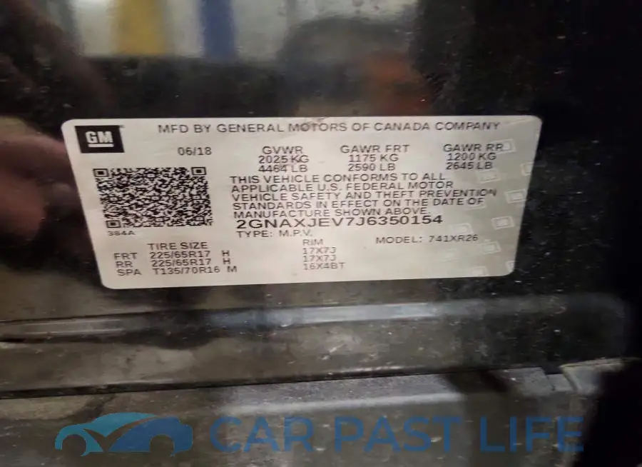 2GNAXJEV7J6350154# 13