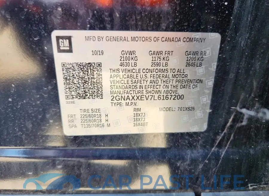 2GNAXXEV7L6167200# 12