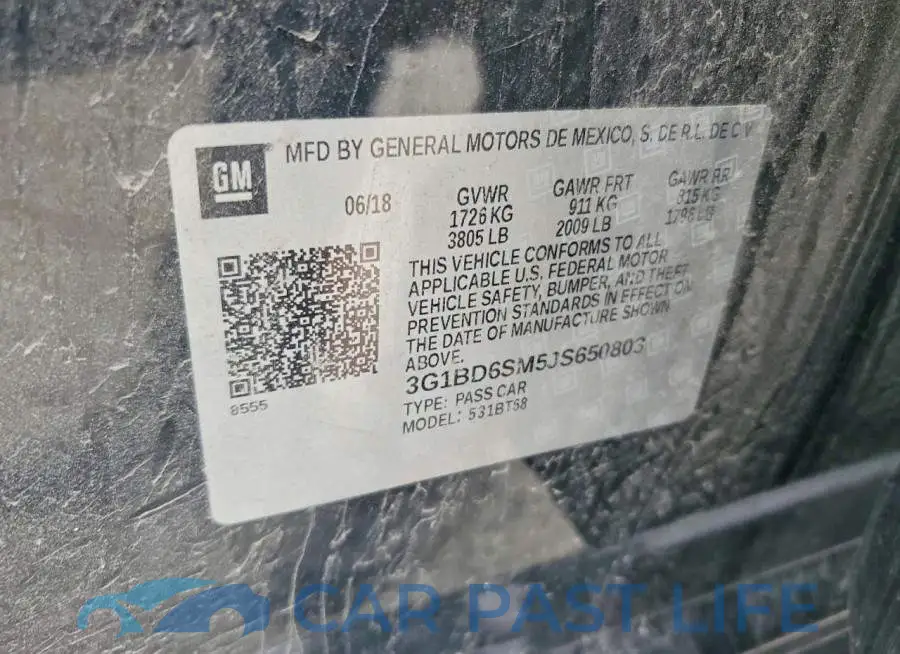 3G1BD6SM5JS650803# 12