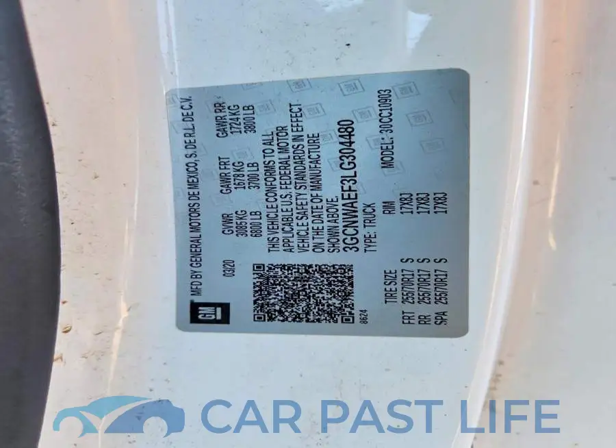 3GCNWAEF3LG304480# 12