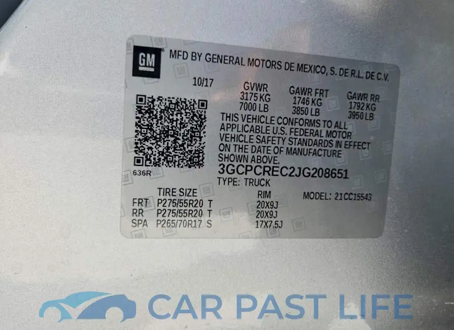 3GCPCREC2JG208651# 12