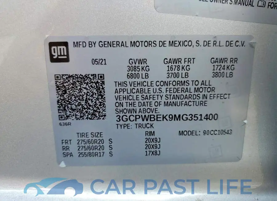 3GCPWBEK9MG351400# 12