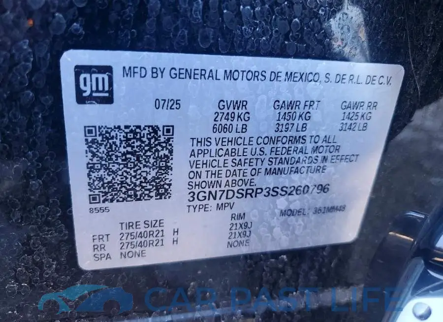 3GN7DSRP3SS260796# 13