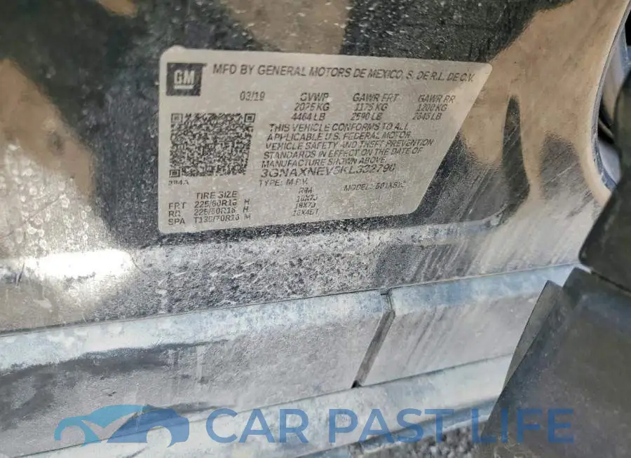 3GNAXNEV5KL332790# 13