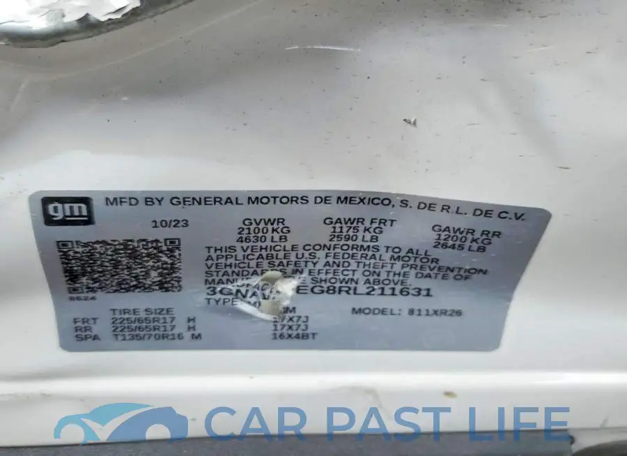 3GNAXUEG8RL211631# 13