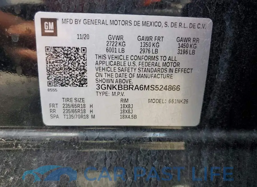 3GNKBBRA6MS524866# 13