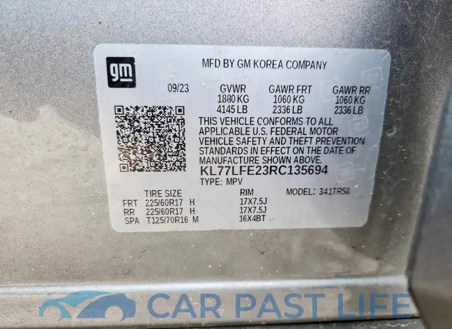 KL77LFE23RC135694# 13
