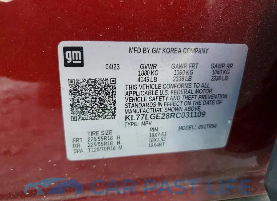 KL77LGE28RC031109# 13