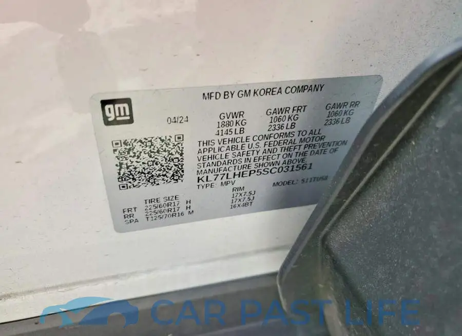 KL77LHEP5SC031561# 13