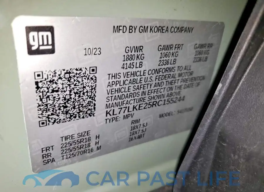 KL77LKE25RC155244# 13