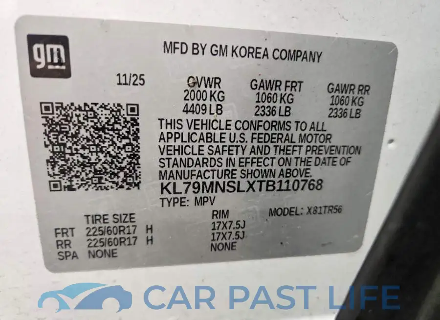 KL79MNSLXTB110768# 13