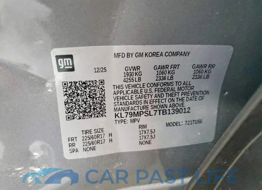KL79MPSL7TB139012# 14