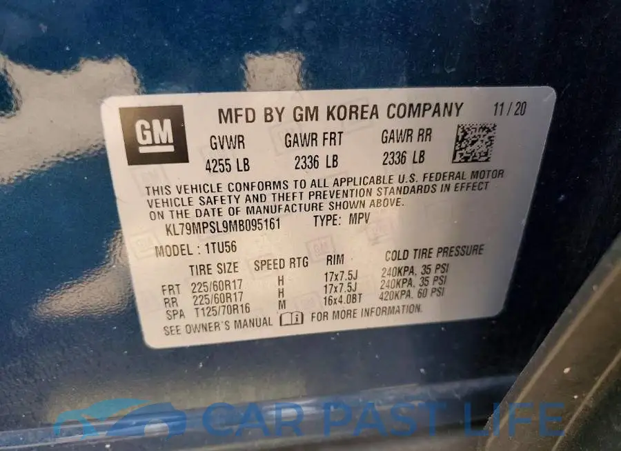 KL79MPSL9MB095161# 12