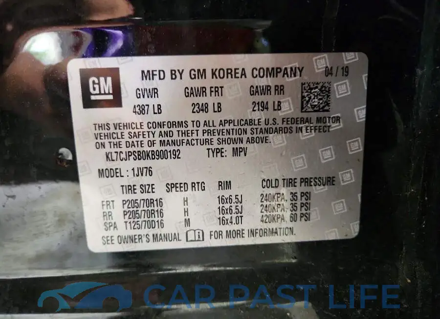 KL7CJPSB0KB900192# 13