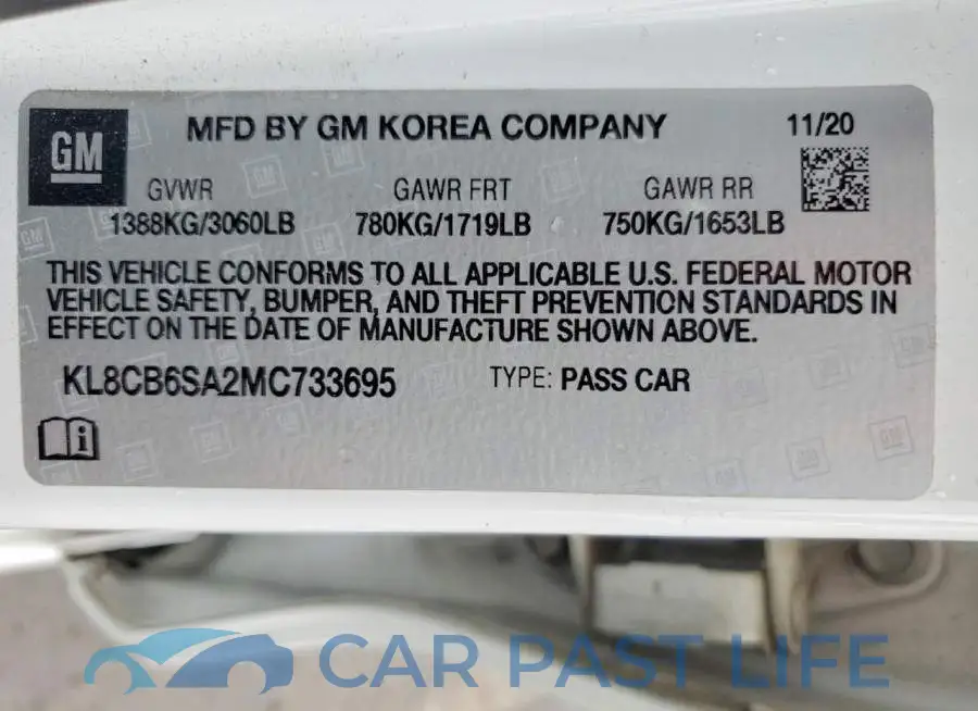 KL8CB6SA2MC733695# 12
