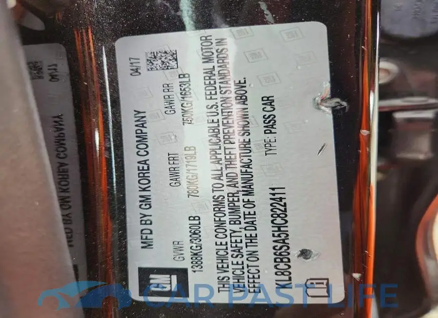 KL8CB6SA5HC822411# 12