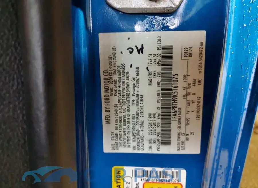 1FA6P8TH9K5161075# 12