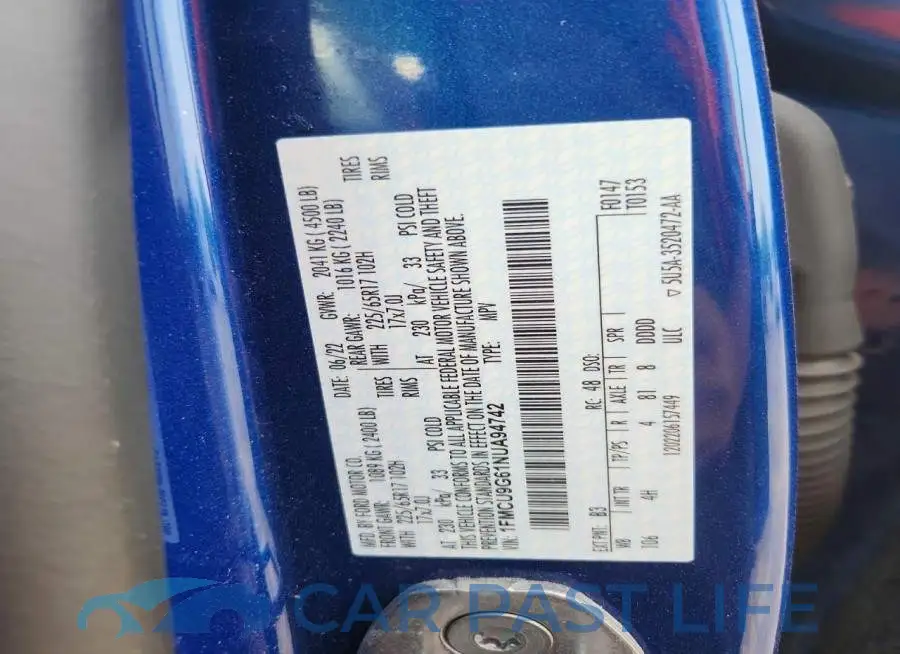 1FMCU9G61NUA94742# 13