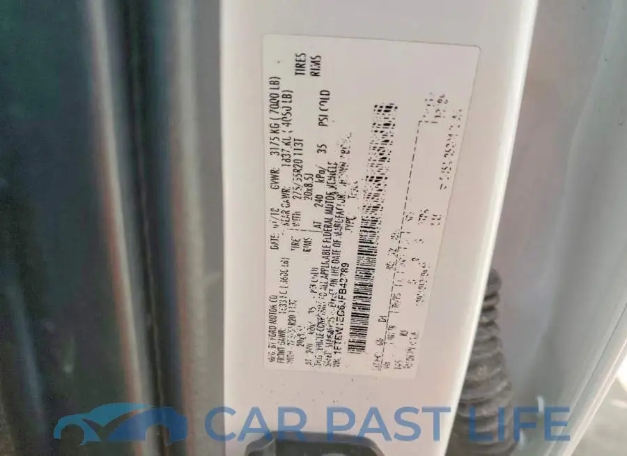 1FTEW1EG6JFB43789# 12