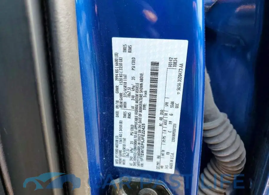 1FTEW1EP5JFE22425# 12