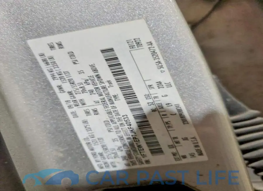 1FTEW1EP7JKF40533# 12