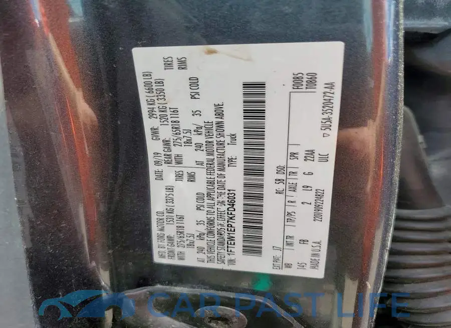 1FTEW1EP7KFD46031# 13