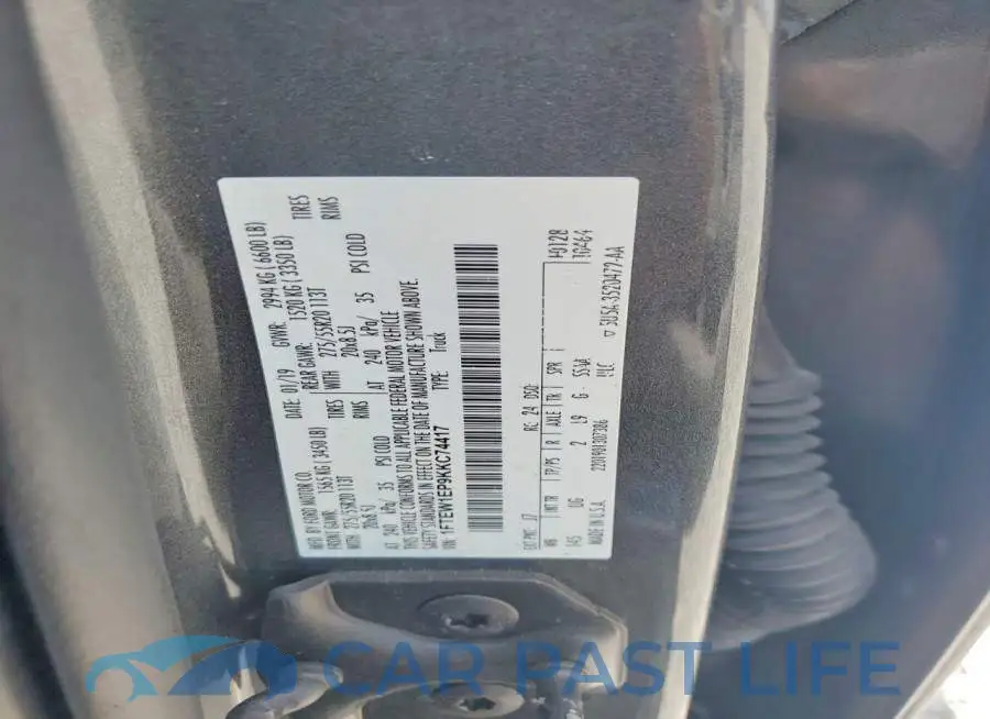 1FTEW1EP9KKC74417# 12