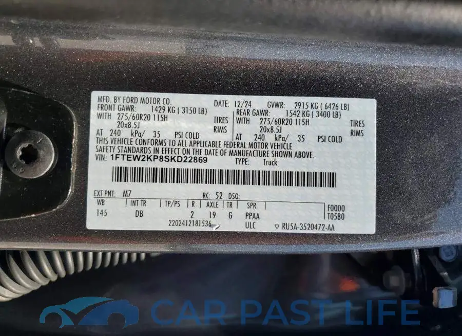 1FTEW2KP8SKD22869# 13