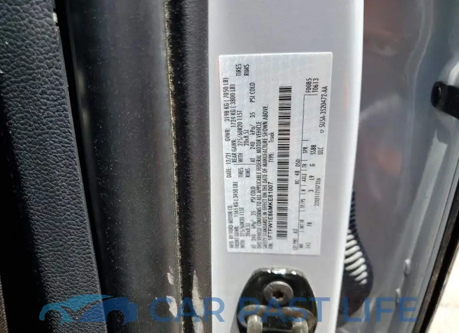 1FTFW1E86MKE81007# 12